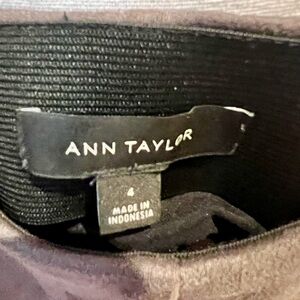 Ann Taylor Gray Faux Suede Leggings
